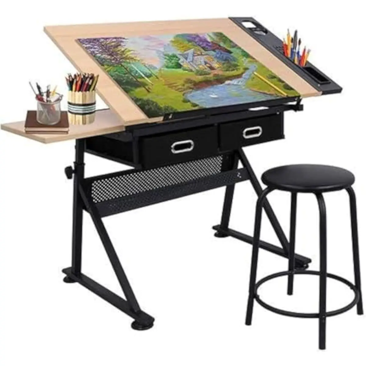 Tops - Scrivania da Disegno Regolabile con Piano