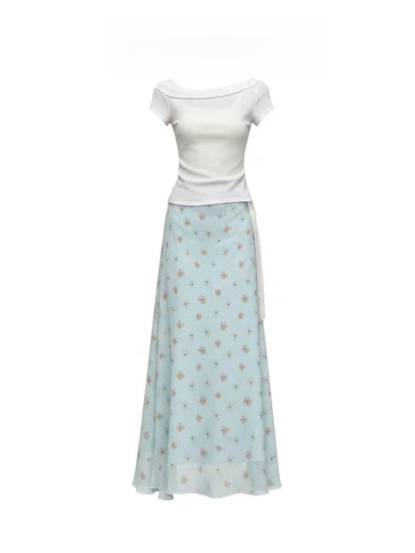 Korean Style A Line Shirt Dress - Abito a Sirena con Design Coreano,