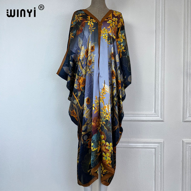 Boho Summer Beach Maxi Dress - WINYI 2023 Abito Lungo Maxi da