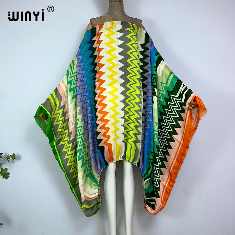 Boho Summer Beach Maxi Dress - WINYI Abiti Lunghi Sexy da Donna