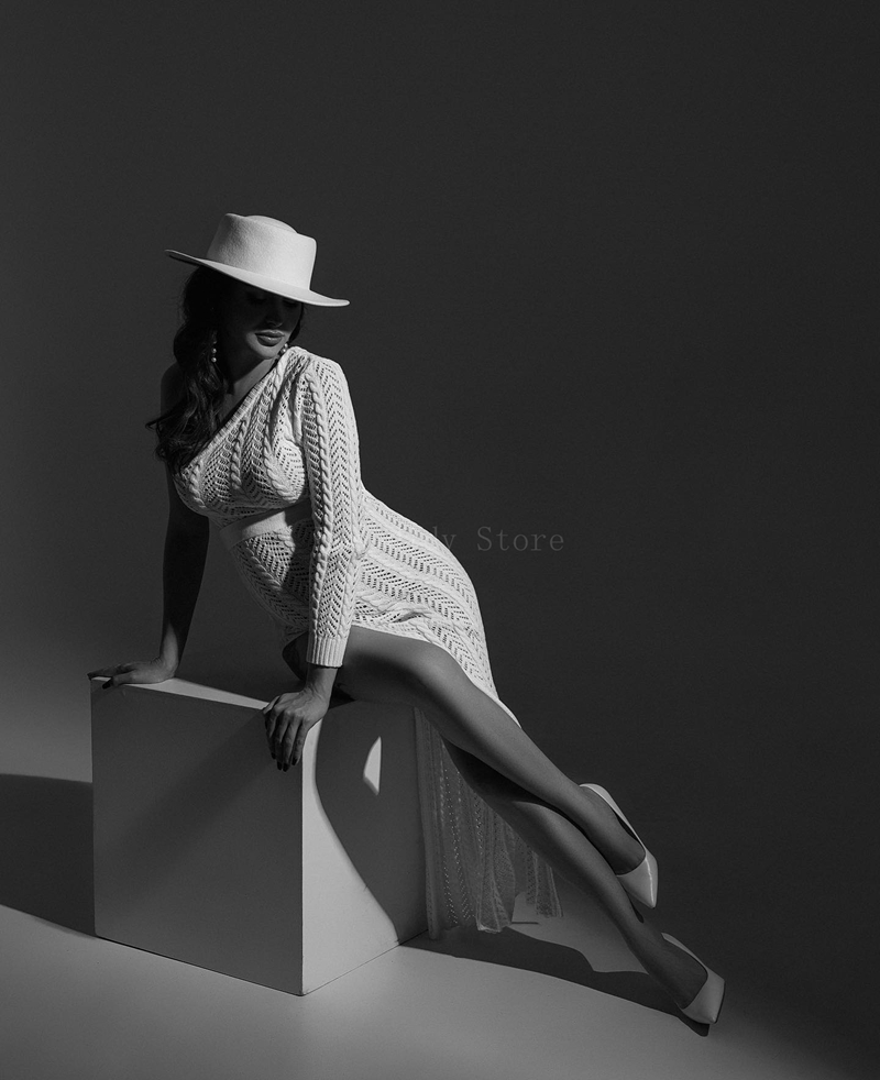 Boho Summer Beach Maxi Dress - Abito premaman per servizio fotografico con