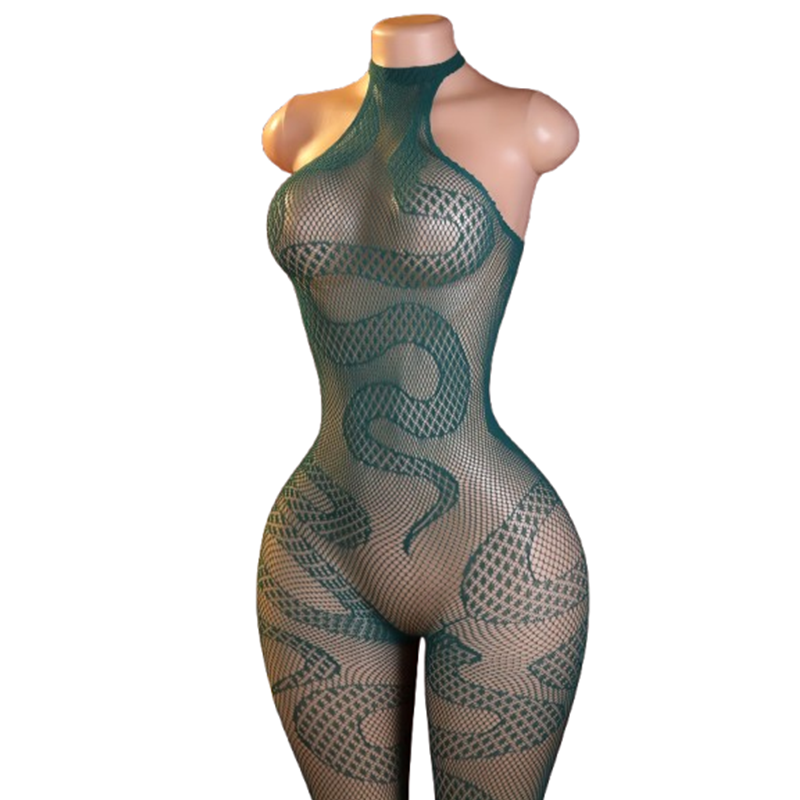 Lingerie - Body intero da donna in pelle