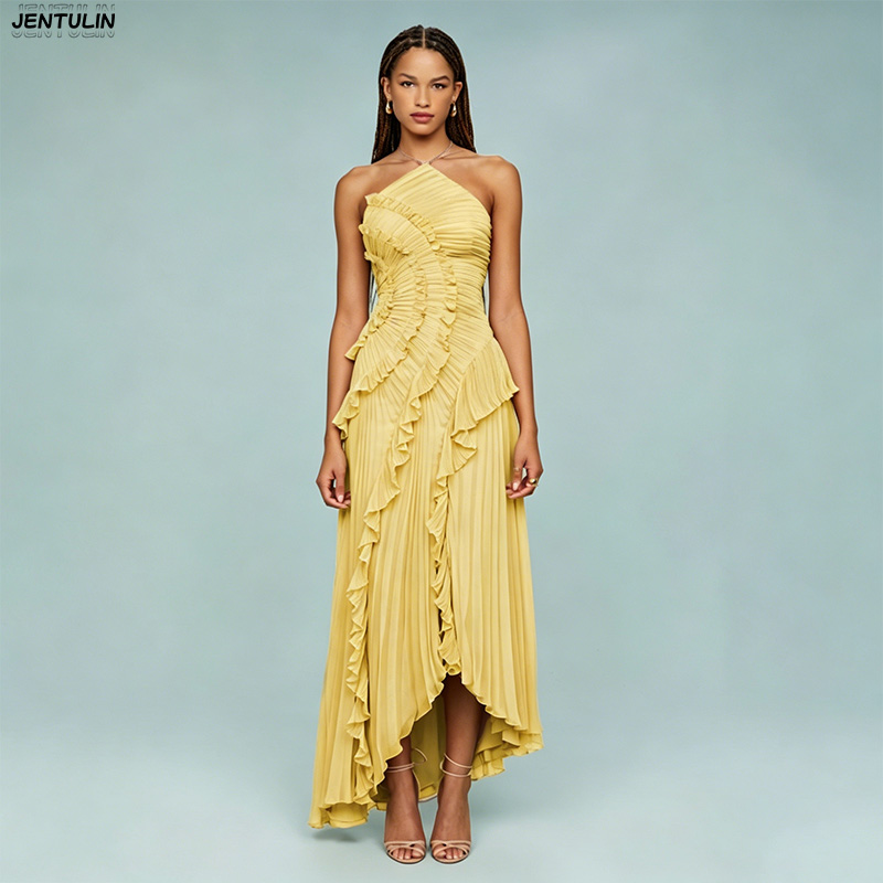 Elegante Abito da Sera Lungo i - Y2K Backless Halter Mini Dress recensione e prezzo