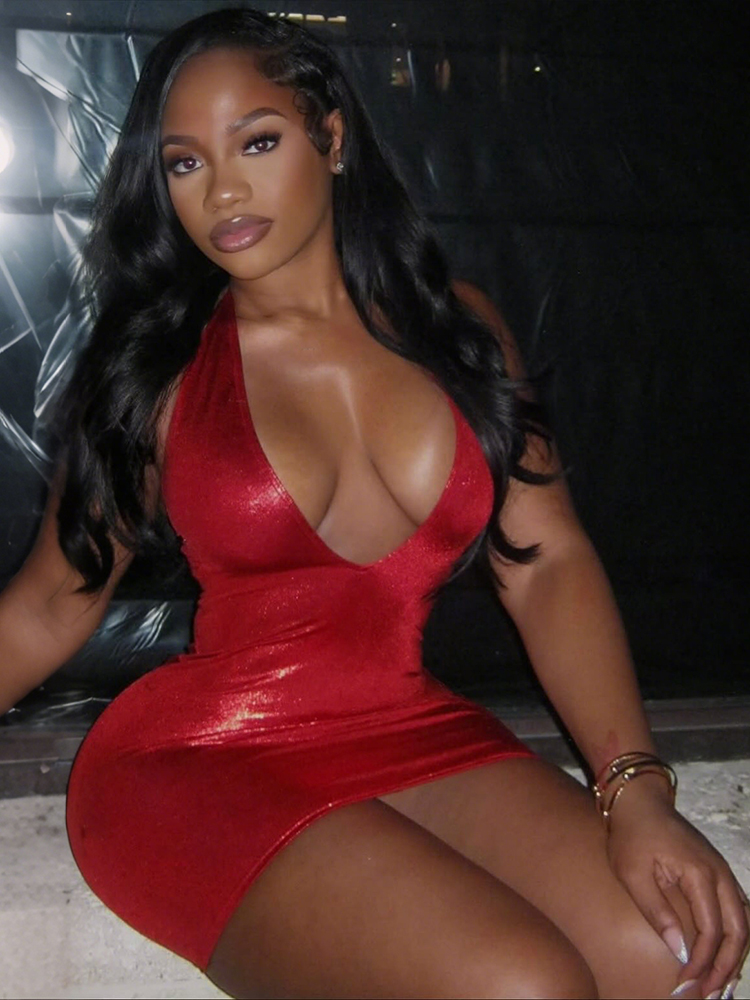 Sisiterlinda Abito sexy Y2K Do - Y2K Backless Halter Mini Dress recensione e prezzo