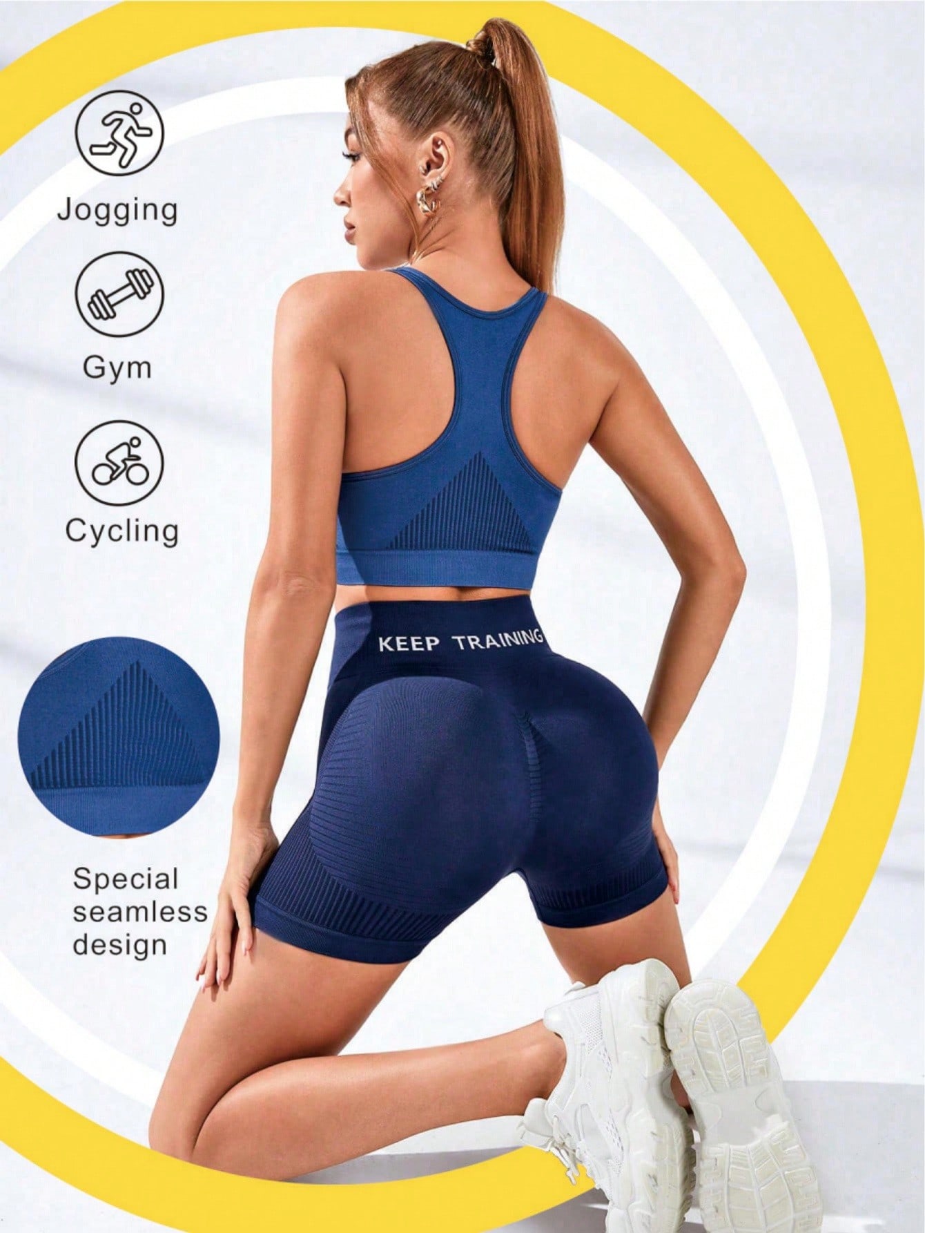 Reggiseno sportivo da donna ra - Seamless Ribbed Workout Tank Top recensione e prezzo