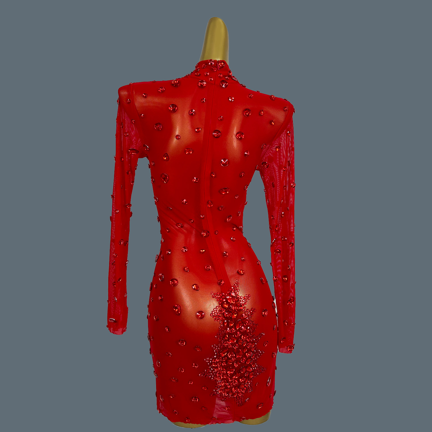 Strass rossi Sexy di lusso Spa - Sparkly Rhinestone Club Party Dress recensione e prezzo