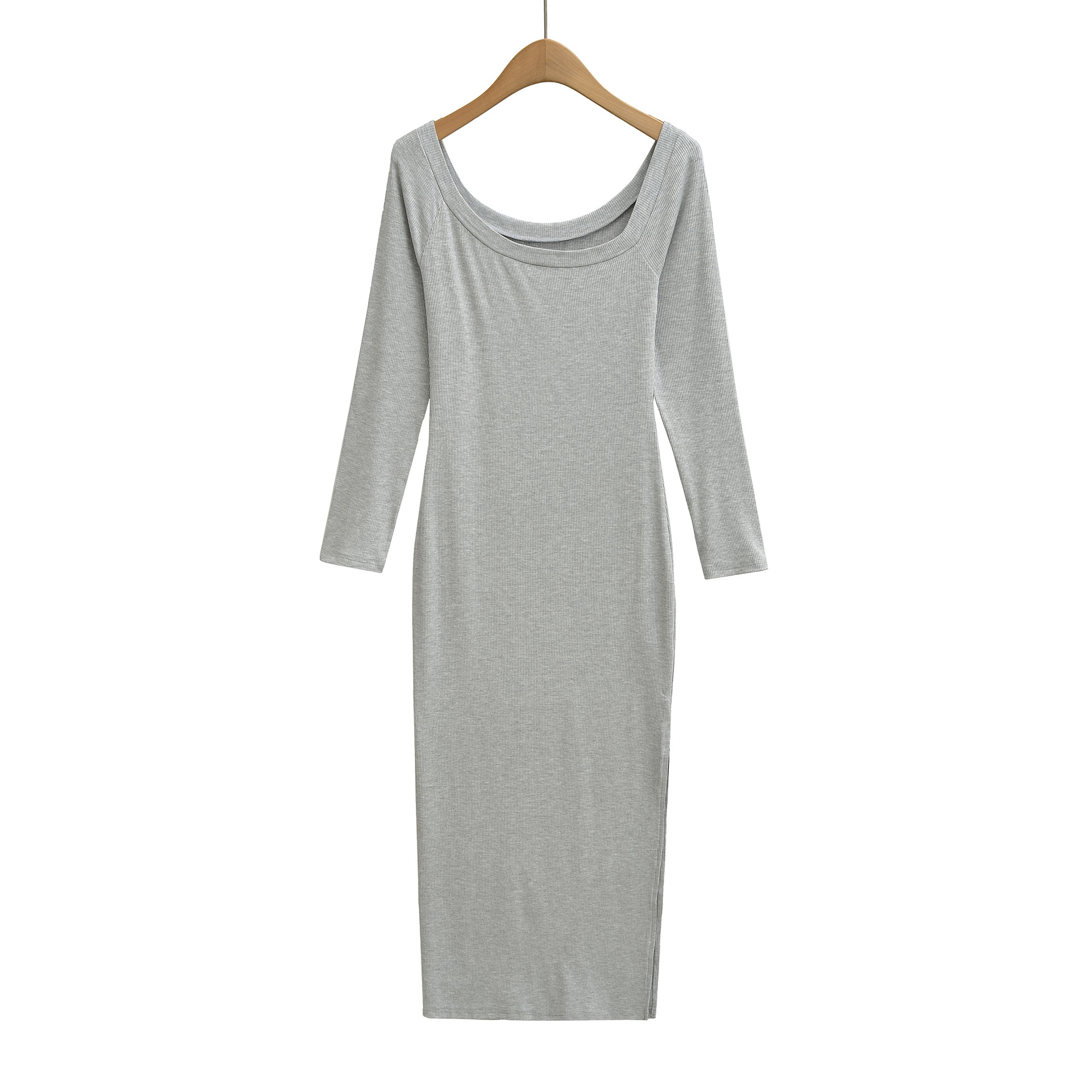 Abito a costine da donna con s - Bodycon Long Sleeve Ribbed Dress recensione e prezzo
