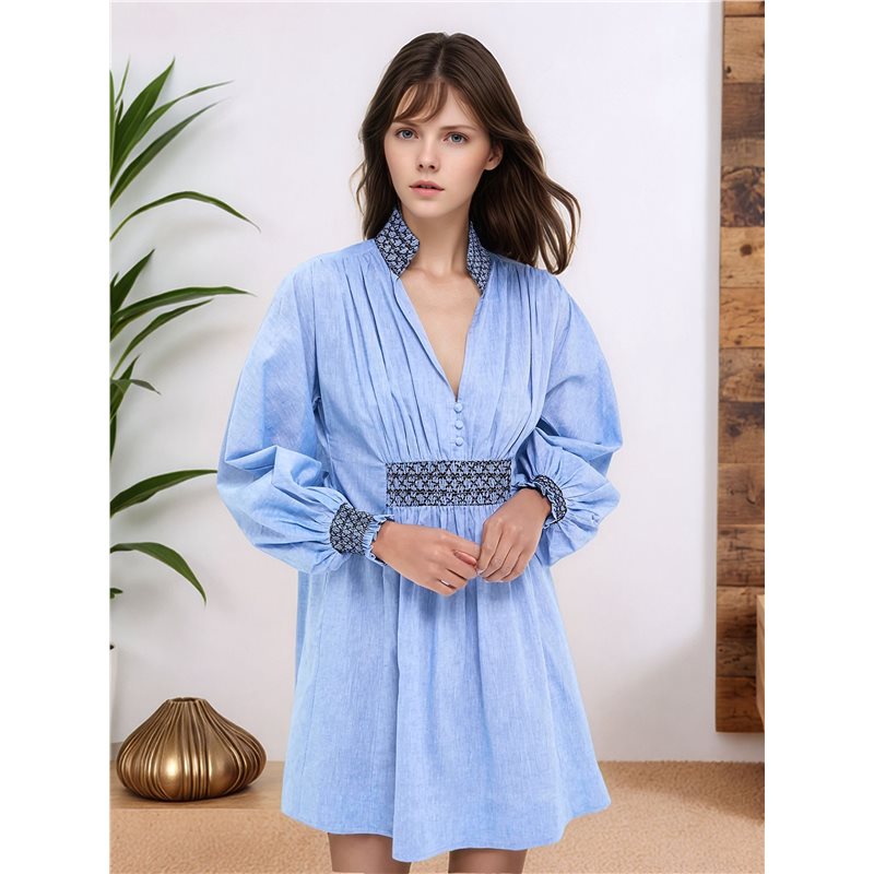 NUOVO - Abito chemisier da don - Casual Loose Linen Shirt Dress recensione e prezzo