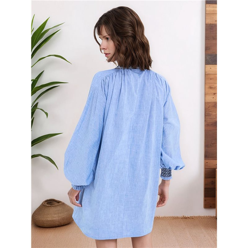 NUOVO - Abito chemisier da don - Casual Loose Linen Shirt Dress recensione e prezzo