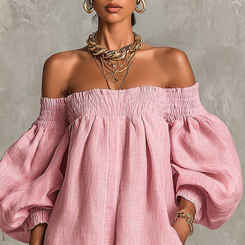 Abito Estivo 2026 Nuovo con Sp - Off Shoulder Puff Sleeve Sundress recensione e prezzo