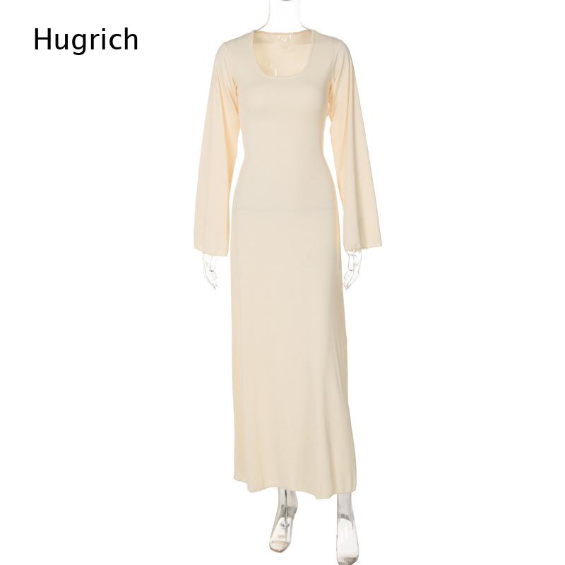 Abito lungo elegante da donna  - Bodycon Long Sleeve Ribbed Dress recensione e prezzo