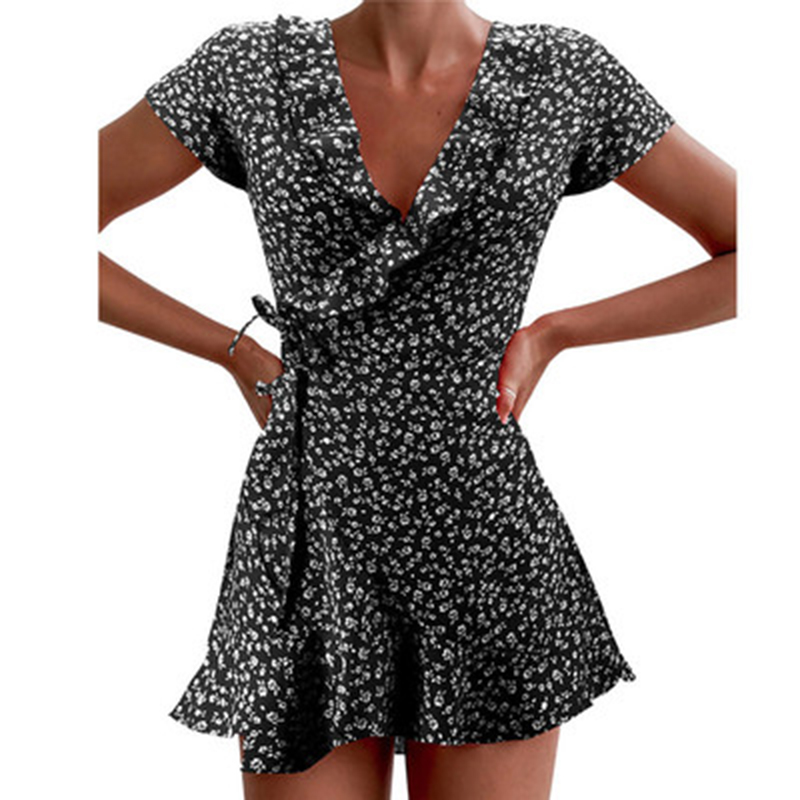 Abito estivo a trapezio Floal  - French Vintage Floral Midi Dress recensione e prezzo