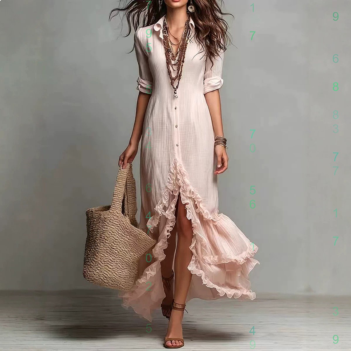 Abito in cotone e lino con sch - Casual Loose Linen Shirt Dress recensione e prezzo