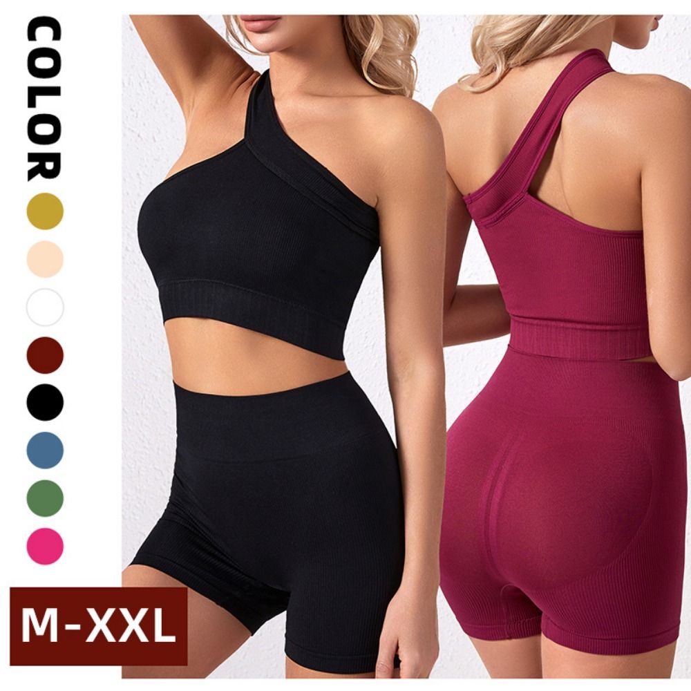 2 Pezzi Set Sportivo Riutilizz - Seamless Ribbed Workout Tank Top recensione e prezzo