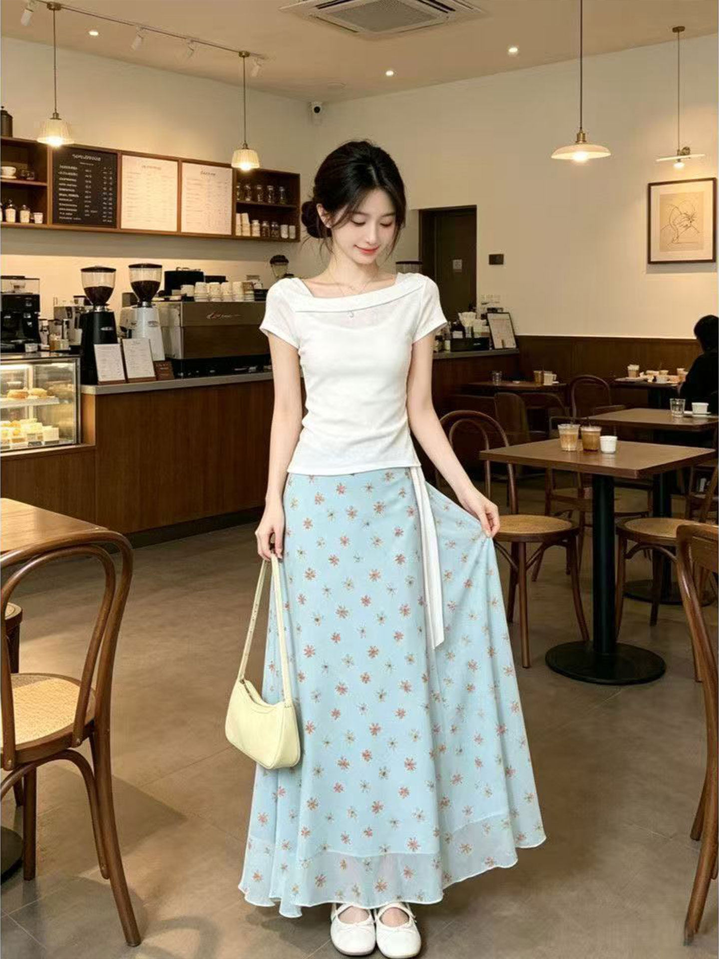 Abito a Sirena con Design Core - Korean Style A Line Shirt Dress recensione e prezzo