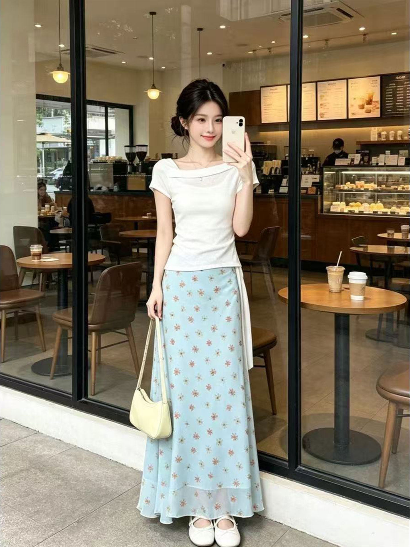 Abito a Sirena con Design Core - Korean Style A Line Shirt Dress recensione e prezzo