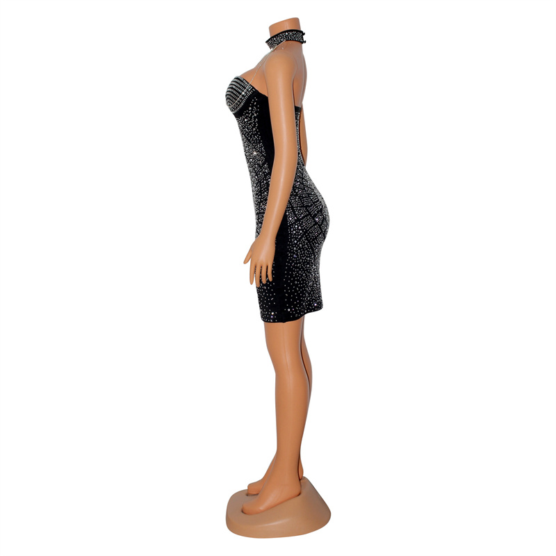 Doyerl Strass scintillanti Dia - Sparkly Rhinestone Club Party Dress recensione e prezzo