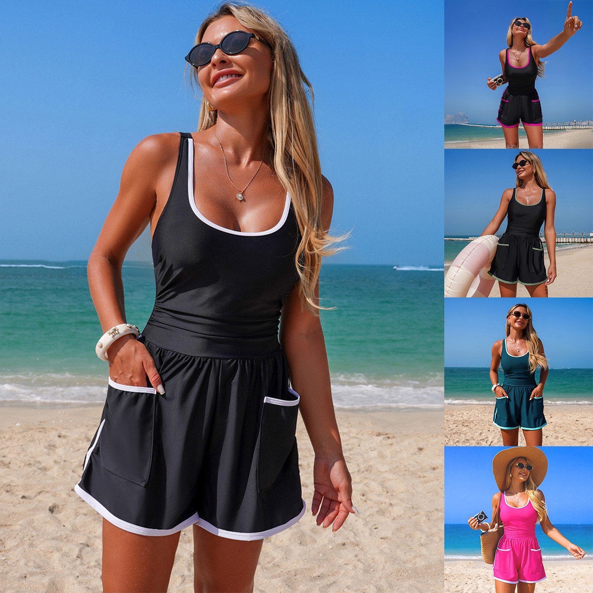 Costume da bagno intero nero c - Tops recensione e prezzo