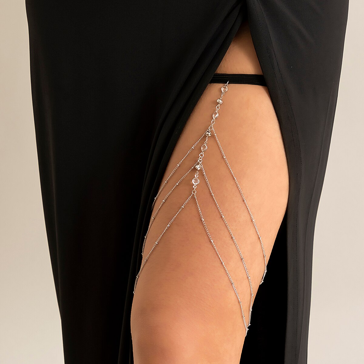 Boho Elastic Band Crystal Leg  - Boho Summer Beach Maxi Dress recensione e prezzo
