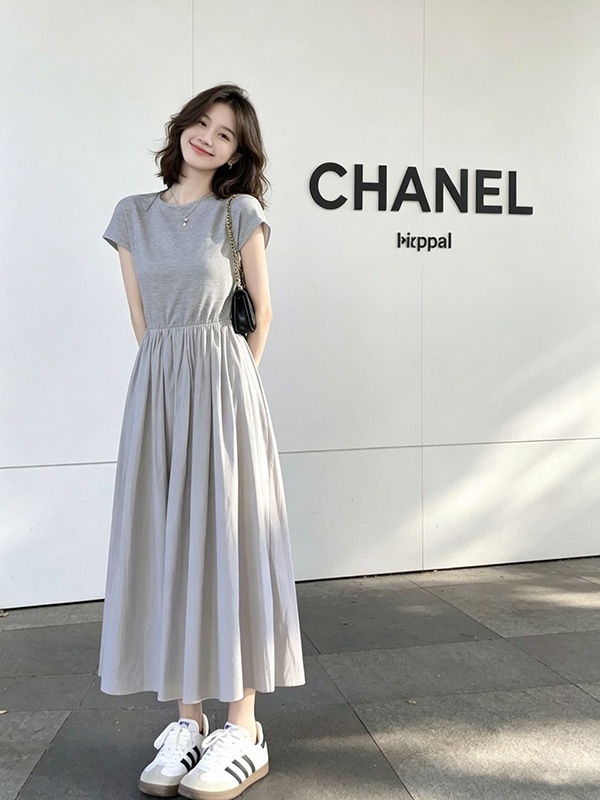 Abito T-shirt estivo da donna  - Korean Style A Line Shirt Dress recensione e prezzo