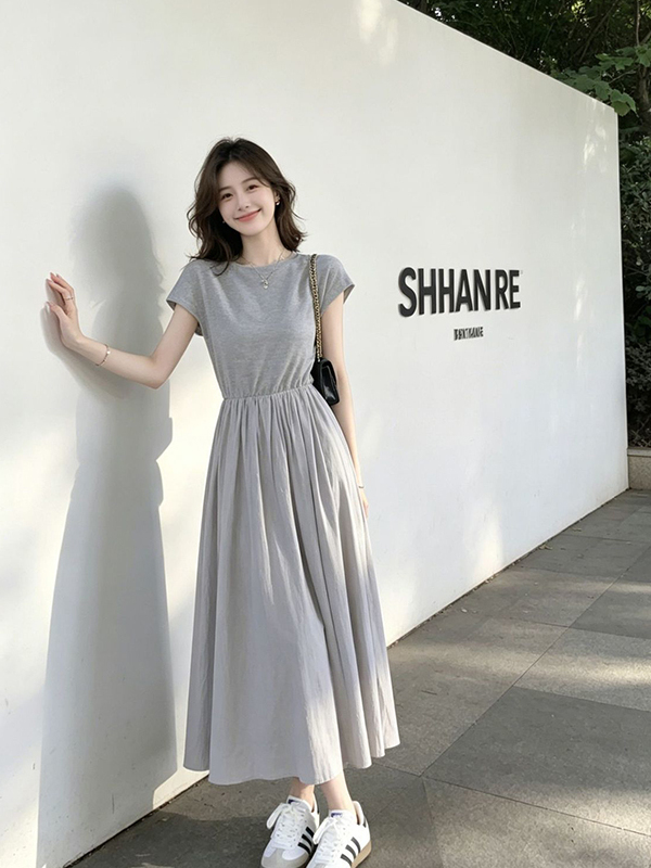 Abito T-shirt estivo da donna  - Korean Style A Line Shirt Dress recensione e prezzo