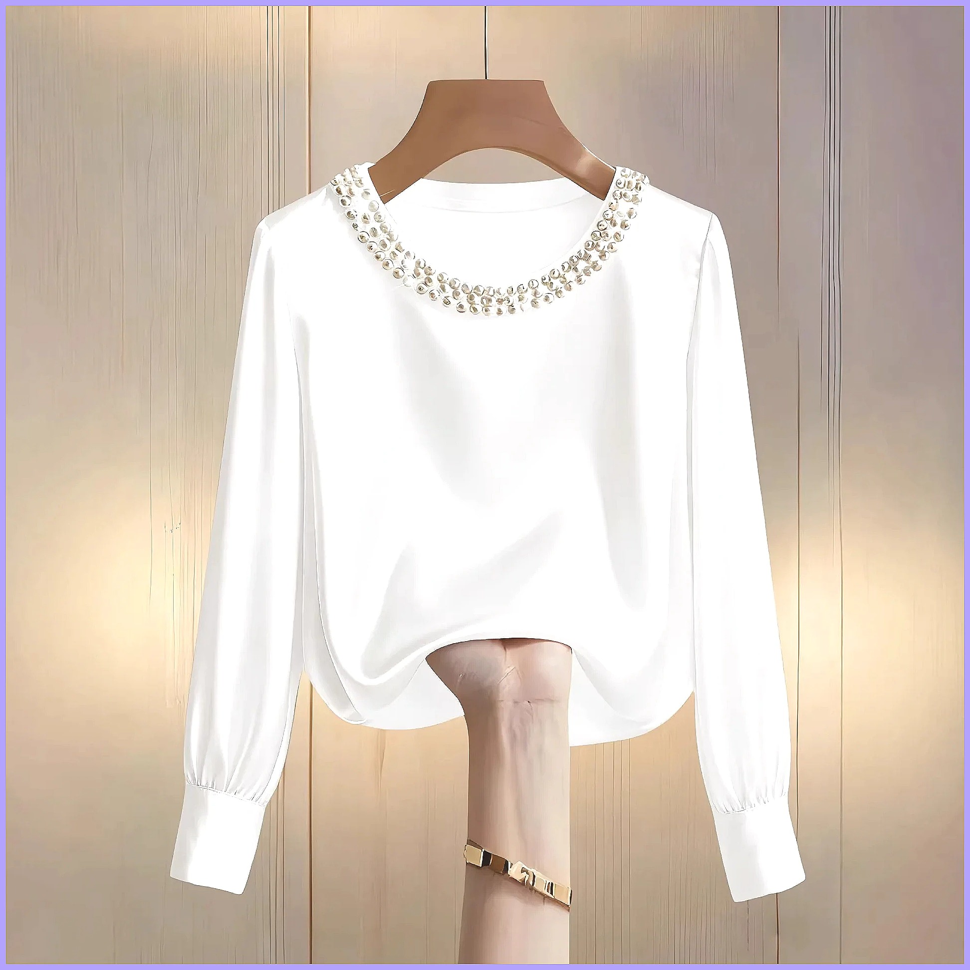Elegante Camicetta in Raso con - Blouses recensione e prezzo
