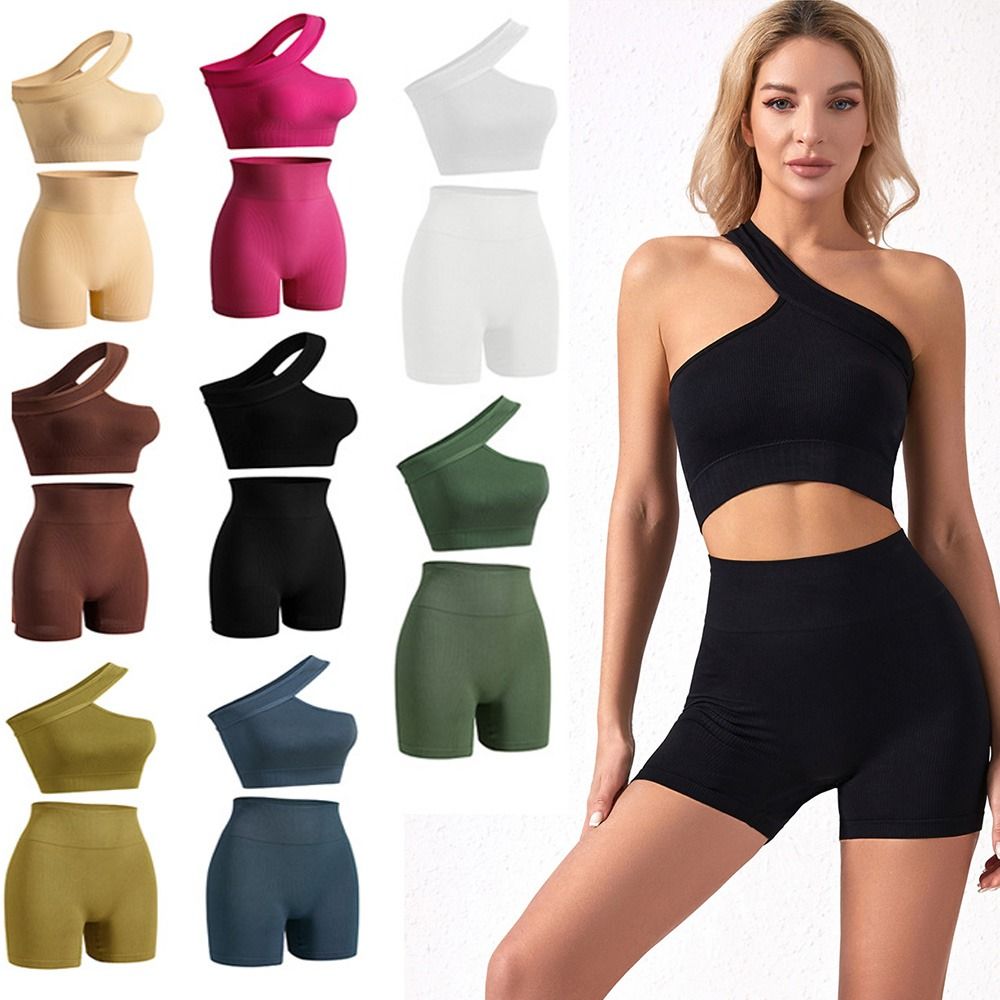Set da allenamento da donna ca - Seamless Ribbed Workout Tank Top recensione e prezzo