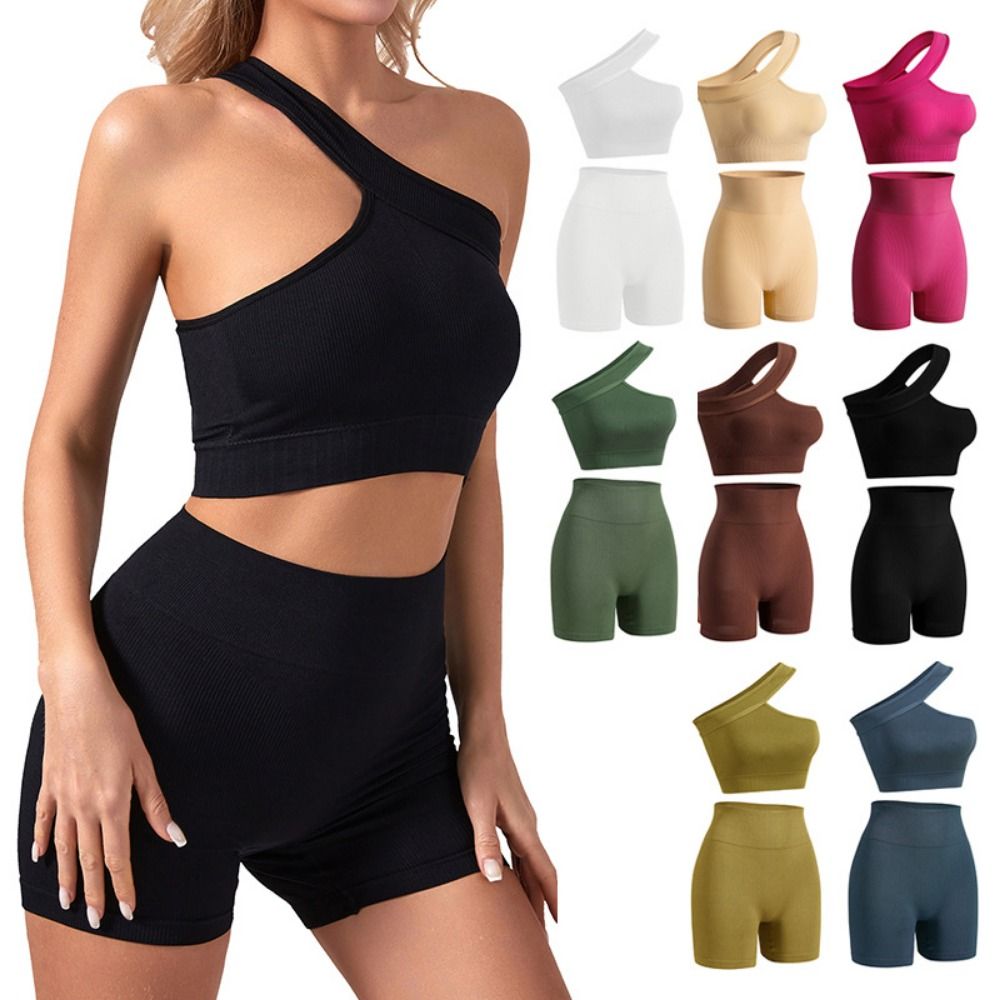 Set da allenamento da donna ca - Seamless Ribbed Workout Tank Top recensione e prezzo