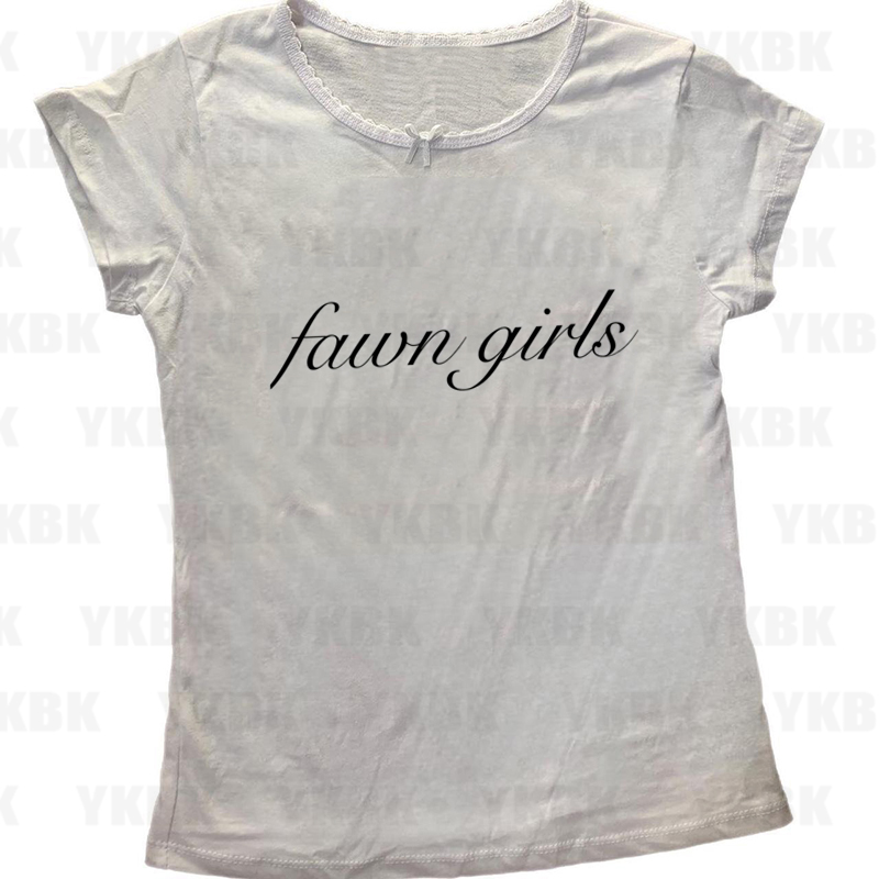 Y2K Lettera Abbigliamento casu - Y2K Graphic Baby Tee Crop recensione e prezzo