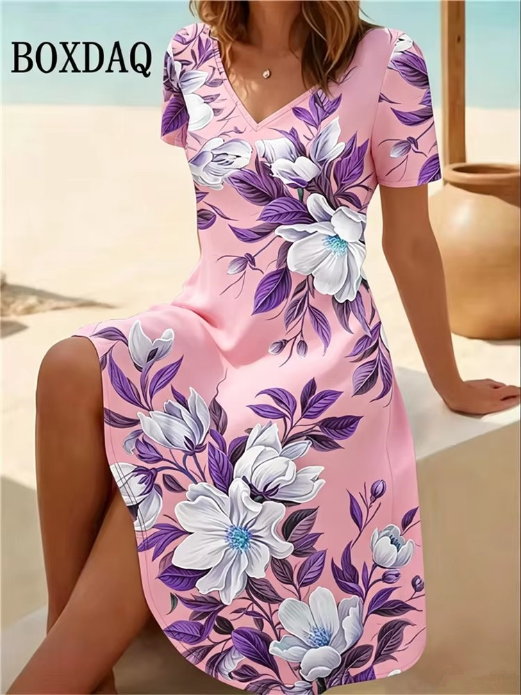 Abiti da donna taglie forti 6X - Boho Summer Beach Maxi Dress recensione e prezzo