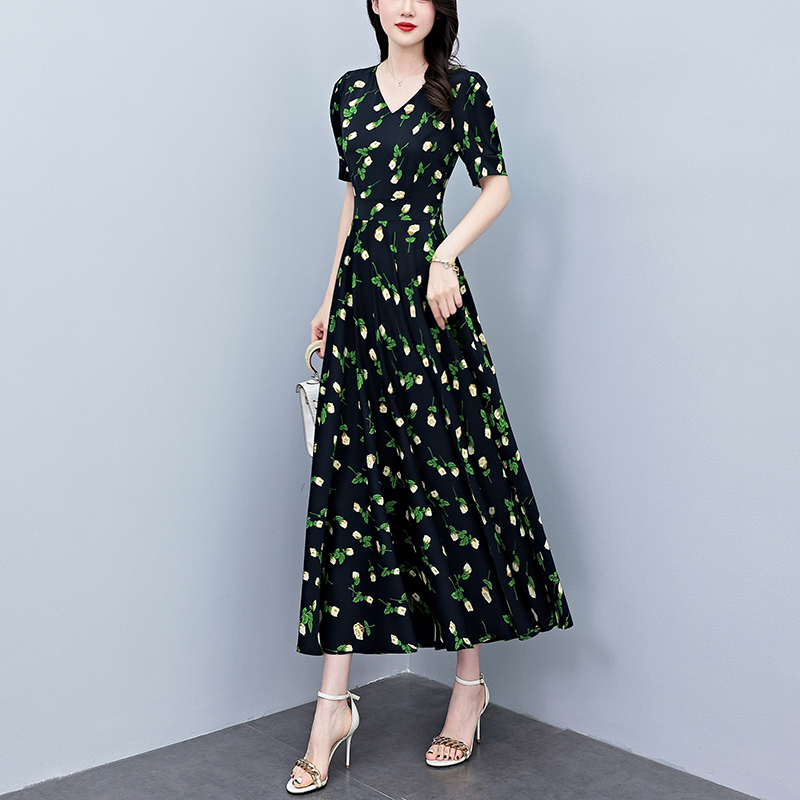 Abito Midi Estivo da Donna a M - French Vintage Floral Midi Dress recensione e prezzo