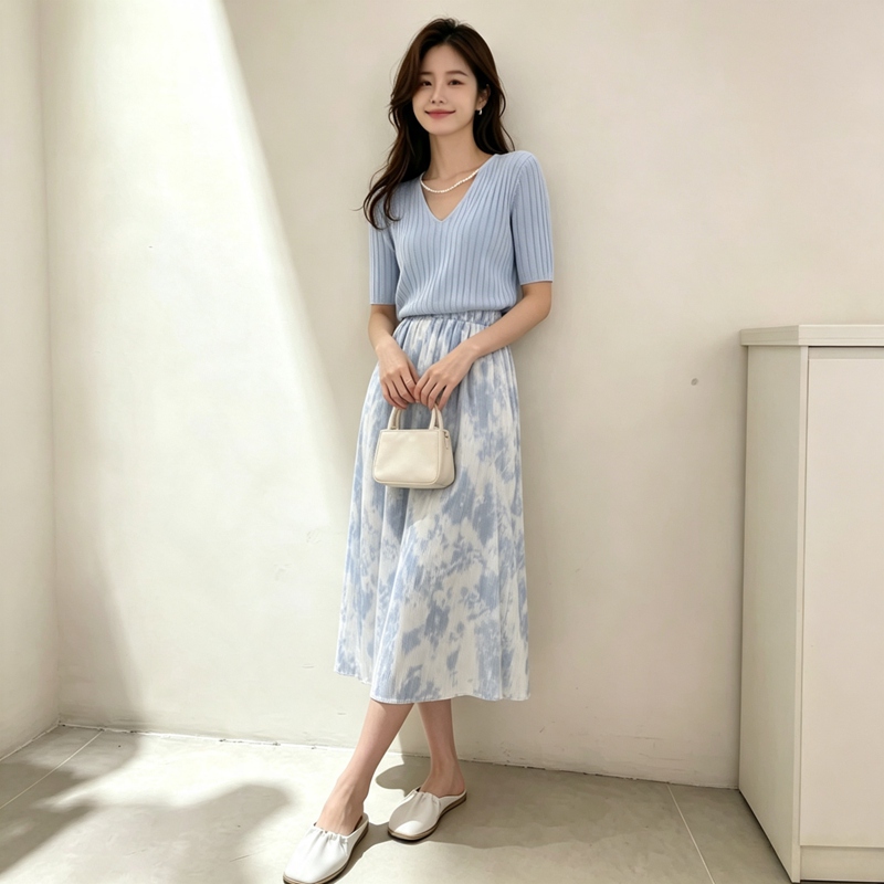 Completo Estivo 2026: Set Due  - Korean Style A Line Shirt Dress recensione e prezzo