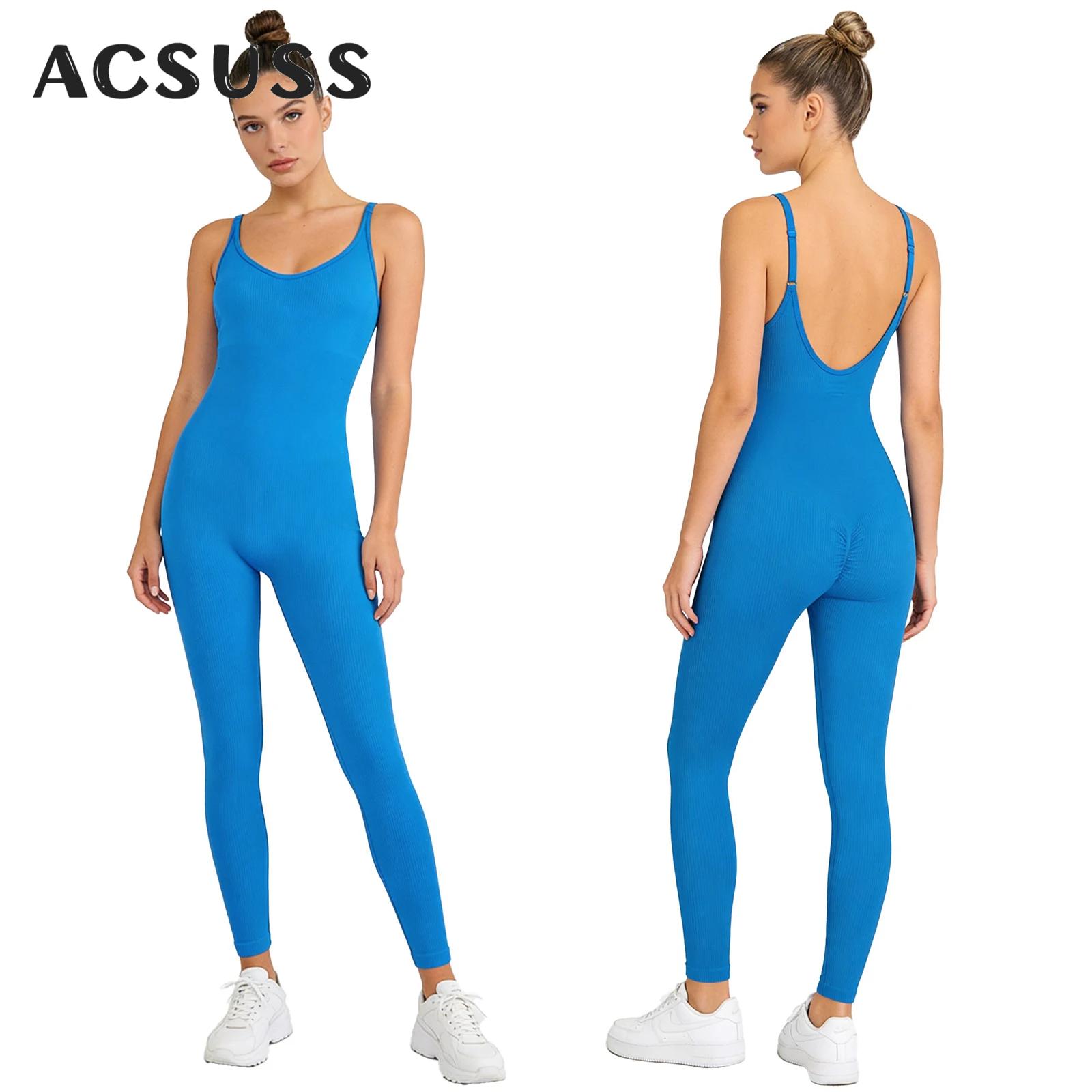 Tuta intera da donna per yoga  - Seamless Ribbed Workout Tank Top recensione e prezzo