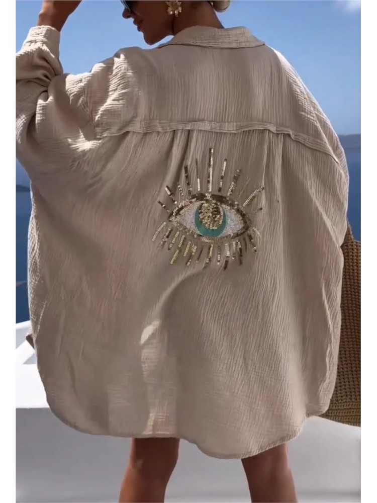 Primavera estate Casual paille - Casual Loose Linen Shirt Dress recensione e prezzo