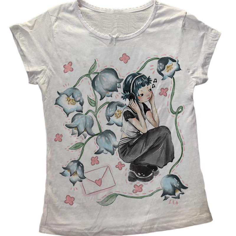 Y2K Abbigliamento popolare cor - Y2K Graphic Baby Tee Crop recensione e prezzo