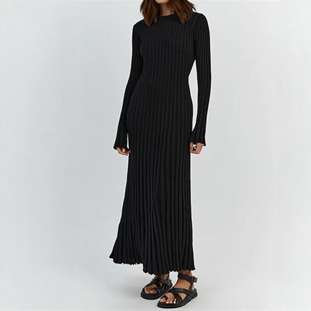 Abito in maglia a costine da d - Bodycon Long Sleeve Ribbed Dress recensione e prezzo