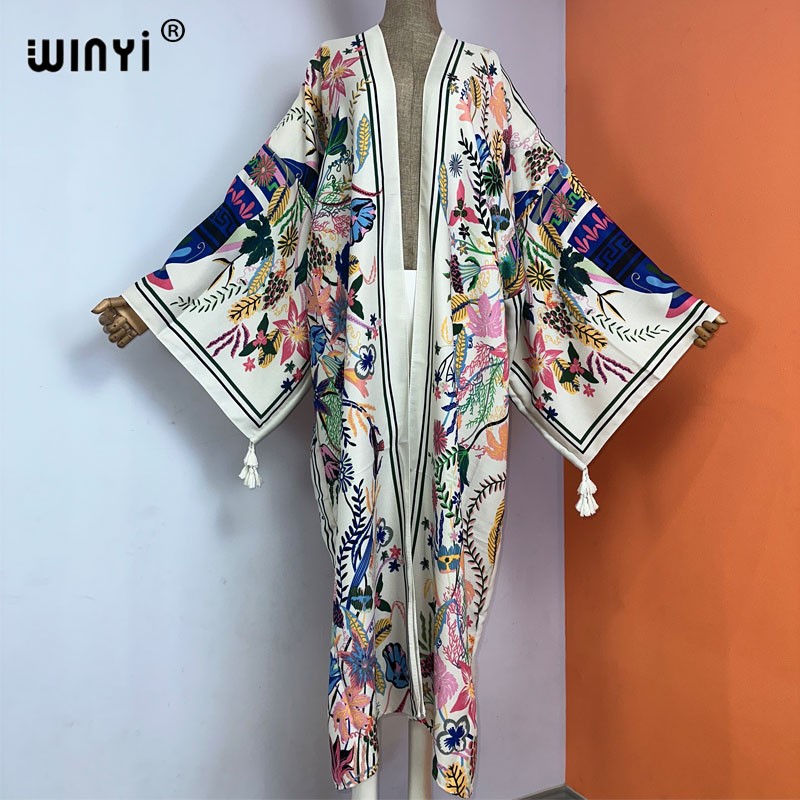 WINYI kimono new boho beach su - Boho Summer Beach Maxi Dress recensione e prezzo