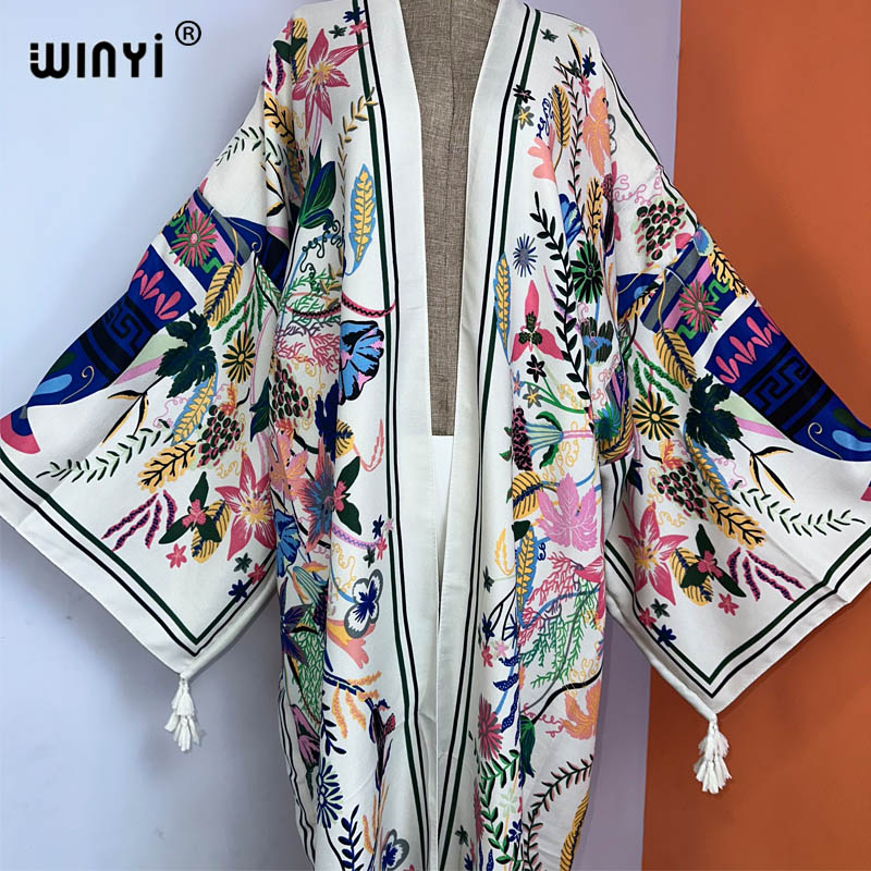 WINYI kimono new boho beach su - Boho Summer Beach Maxi Dress recensione e prezzo