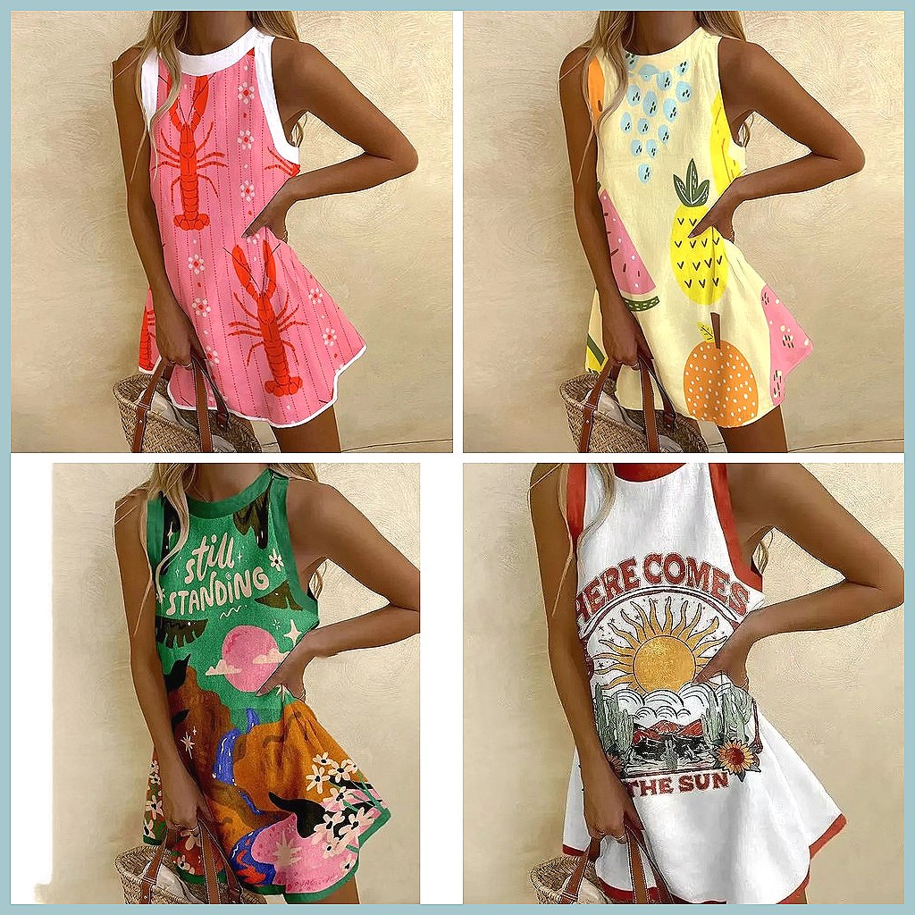Abito Senza Maniche con Stampa - Dresses recensione e prezzo
