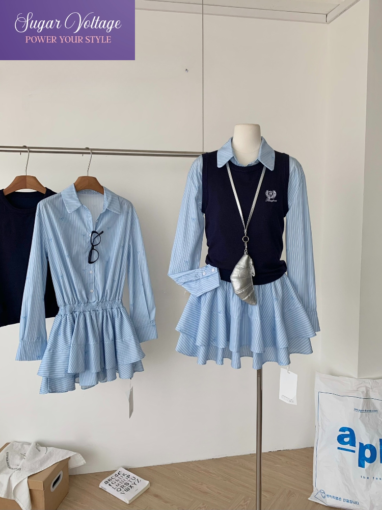 Primavera Autunno Moda coreana - Korean Style A Line Shirt Dress recensione e prezzo