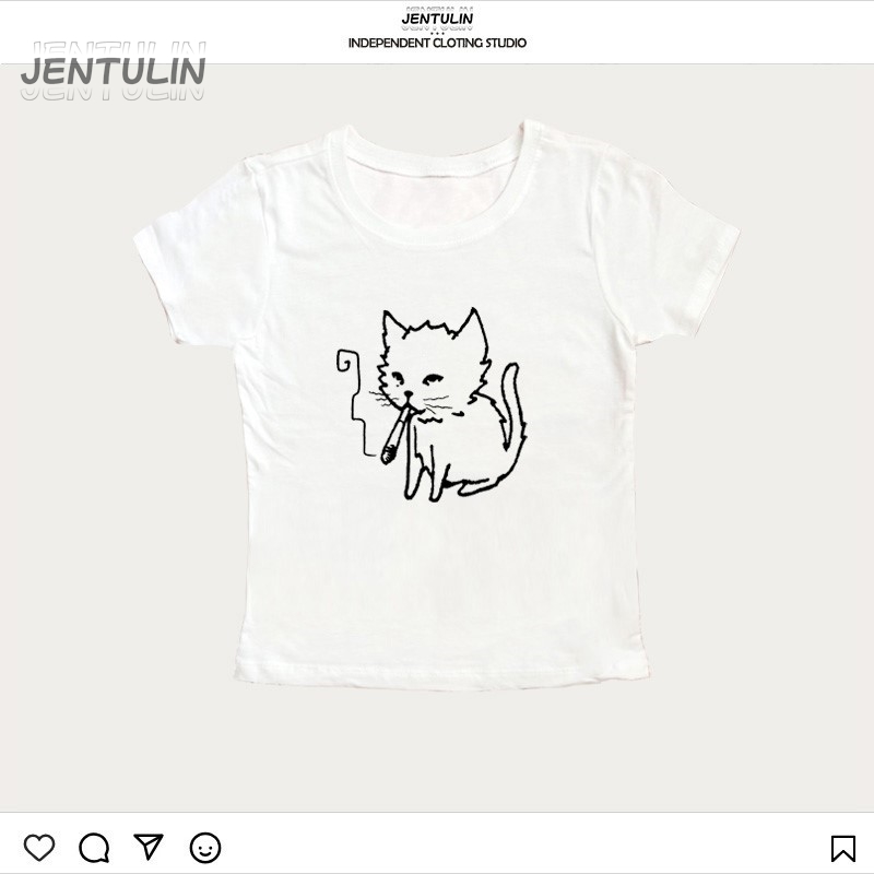 Top Corto Stile Coreano Y2k An - Y2K Graphic Baby Tee Crop recensione e prezzo