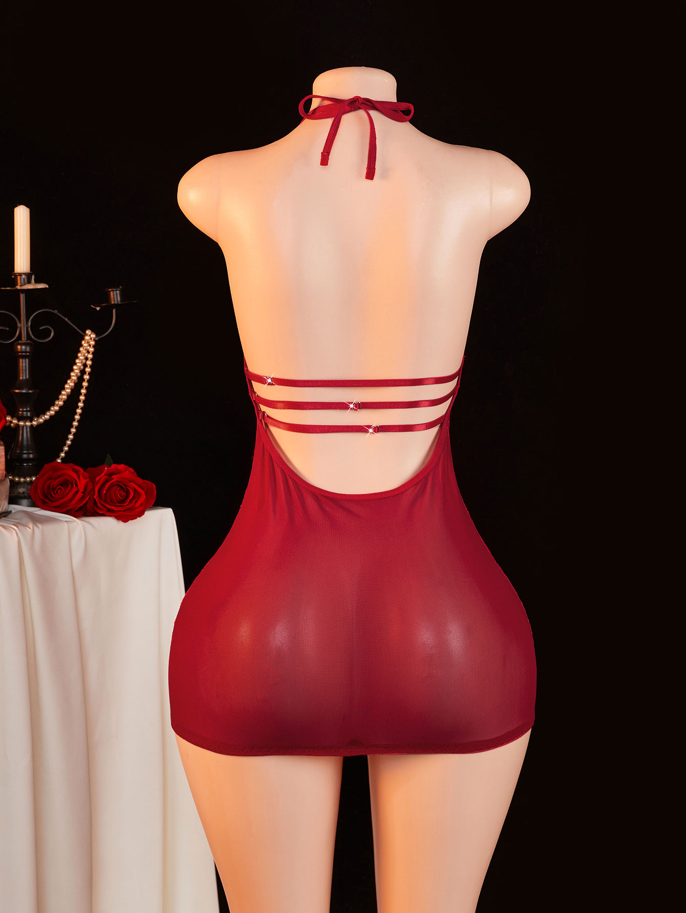 Babydoll in Pizzo Trasparente  - Sexy Mesh Sheer Bodycon Dress recensione e prezzo