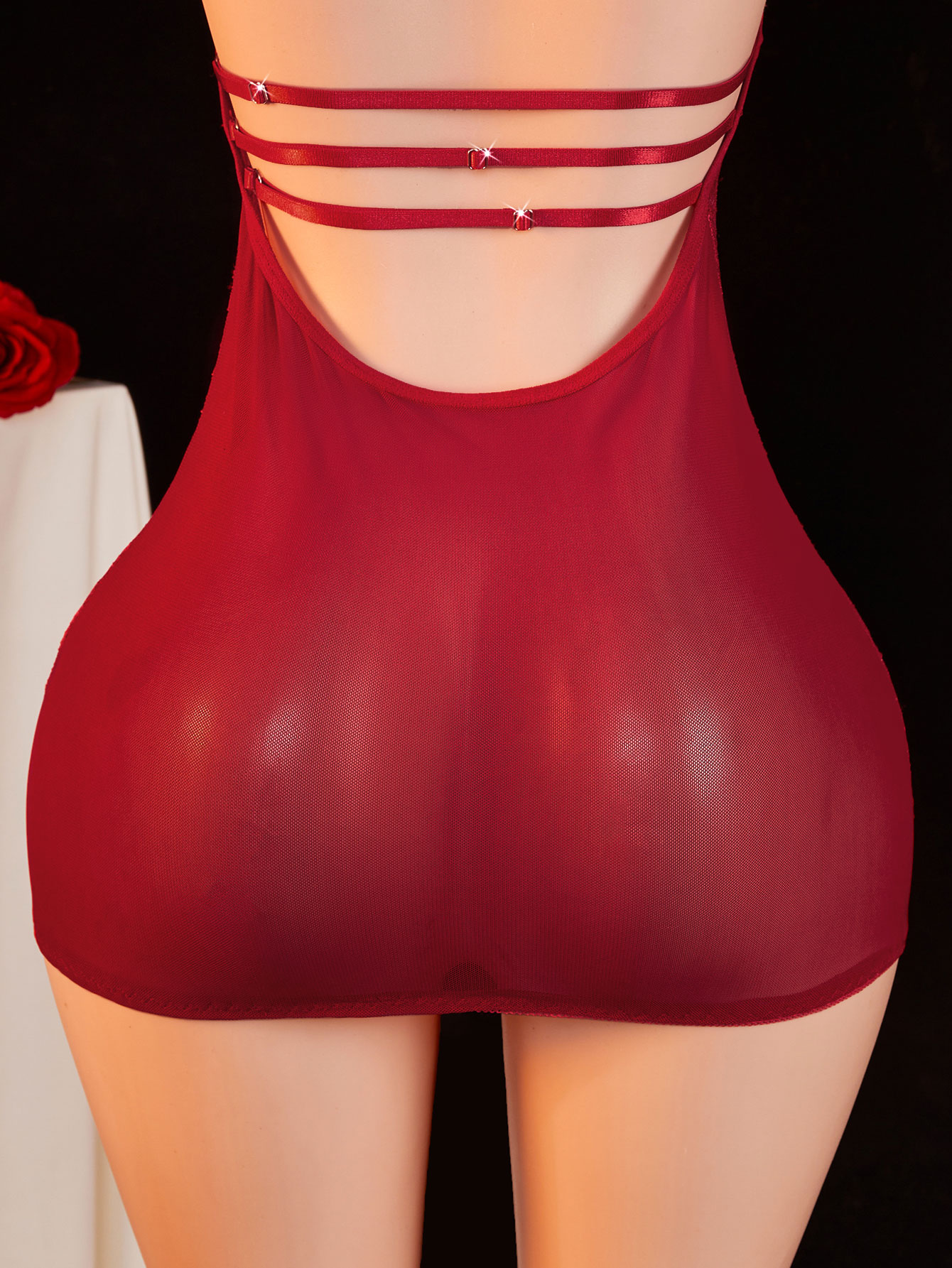 Babydoll in Pizzo Trasparente  - Sexy Mesh Sheer Bodycon Dress recensione e prezzo