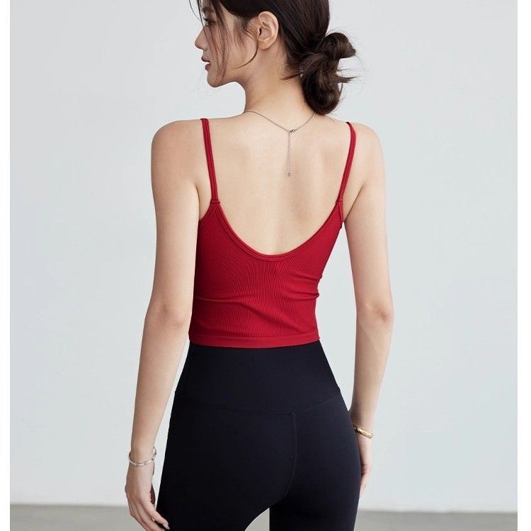 Top sportivo da donna senza cu - Seamless Ribbed Workout Tank Top recensione e prezzo