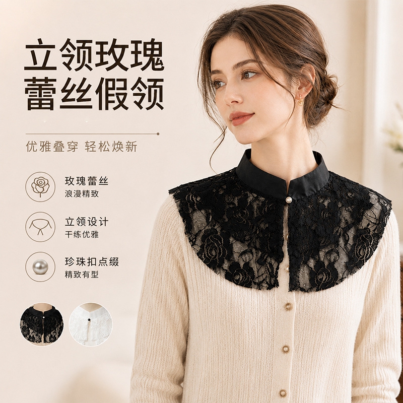 Elegante Colletto Finto in Piz - Dresses recensione e prezzo