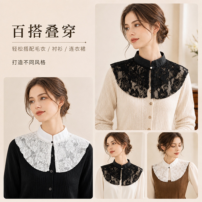 Elegante Colletto Finto in Piz - Dresses recensione e prezzo