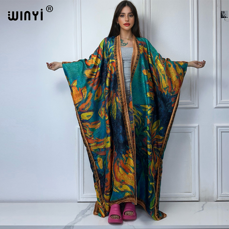 WINYI cappotto aperto con stam - Boho Summer Beach Maxi Dress recensione e prezzo