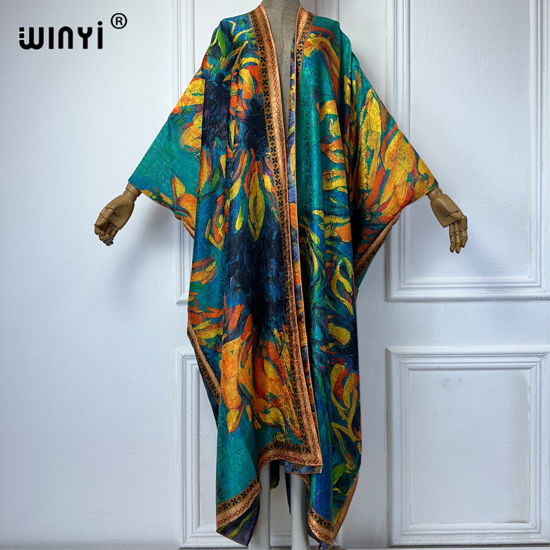WINYI cappotto aperto con stam - Boho Summer Beach Maxi Dress recensione e prezzo