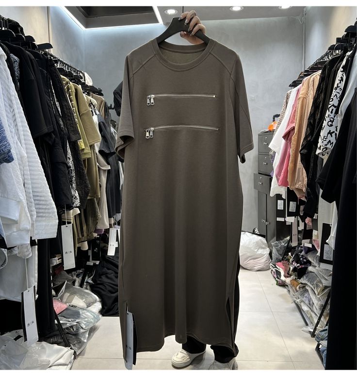 Abito T-shirt da donna taglie  - Korean Style A Line Shirt Dress recensione e prezzo